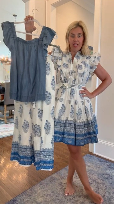 Kohl’s is absolutely killing it!! This dress is stunning….the details and print are so designer!! 
I’m in small dress & pants and xs top.
Code:
Allie + Bess - Catherine20 on my bracelets

#LTKdayinmylife #LTKmomlife #LTKOver40