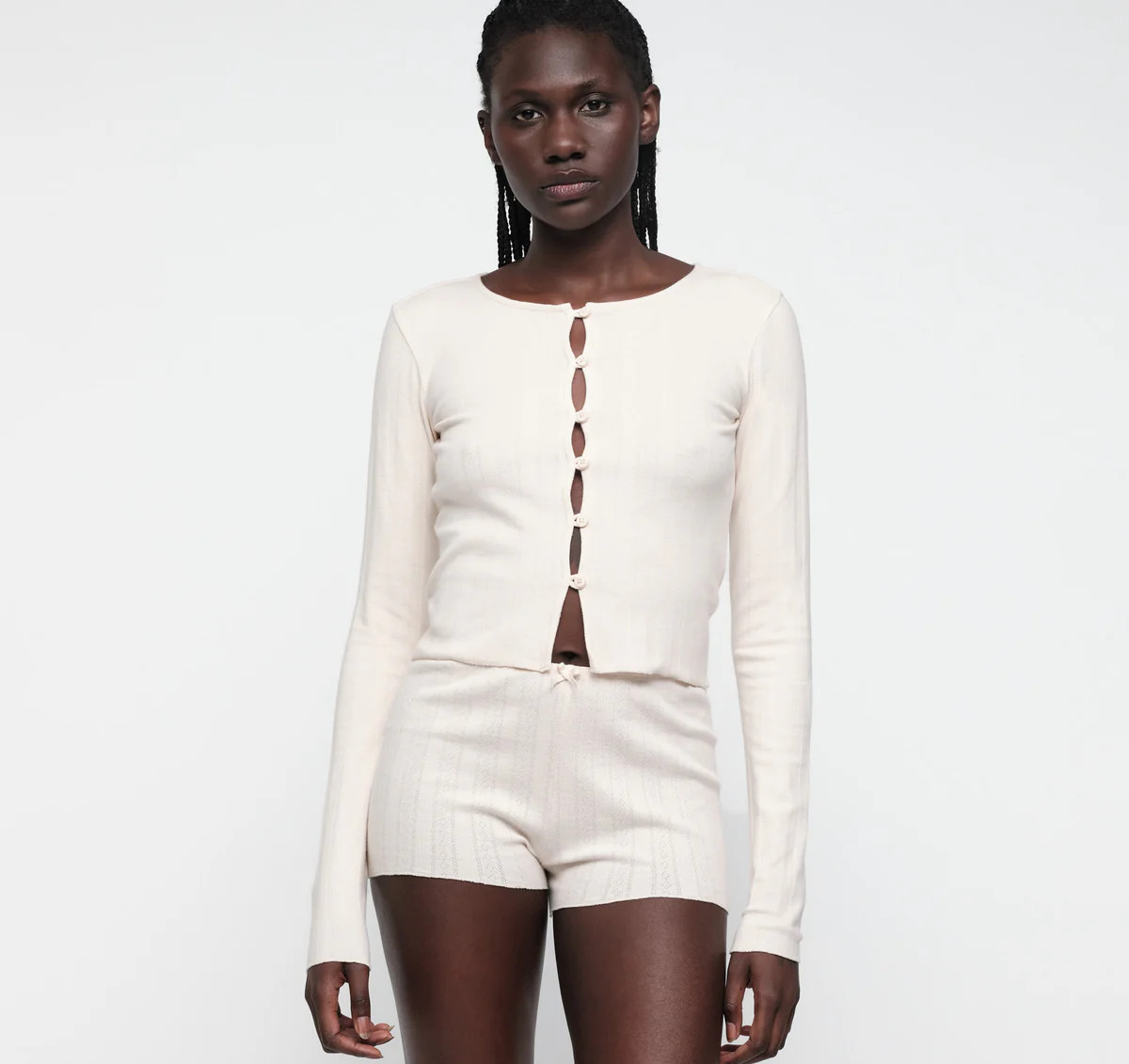 Pointelle Cardigan | Organic Basics