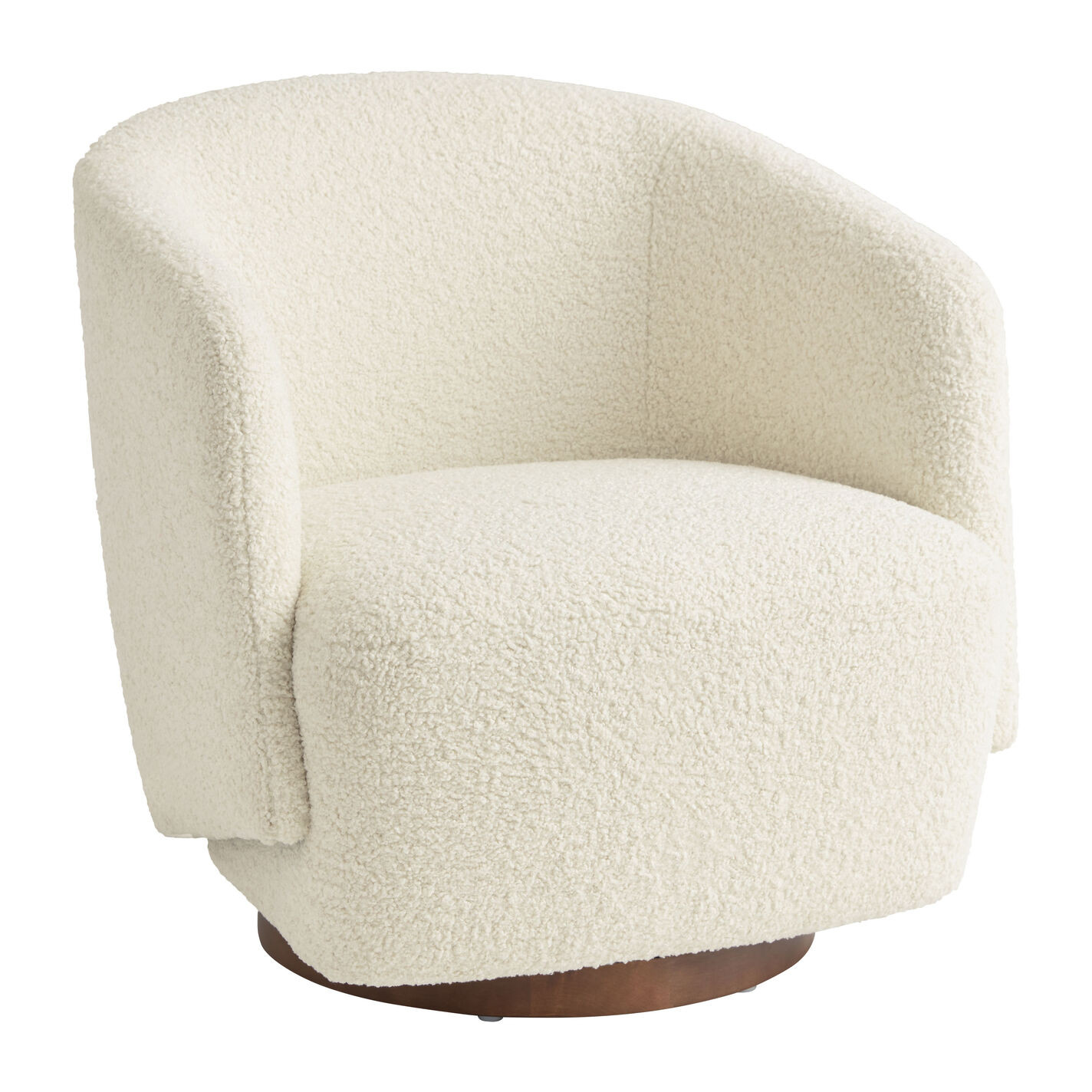 Sophie Upholstered Swivel Chair - World Market | World Market