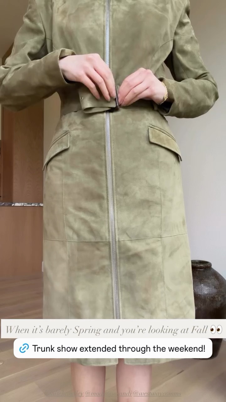 Similar styles linked here. 

#classiccoat
#olivecoat
#suedecoat
#longjacket
#springoutfit

#LTKootd #LTKSeasonal #LTKMothersDay