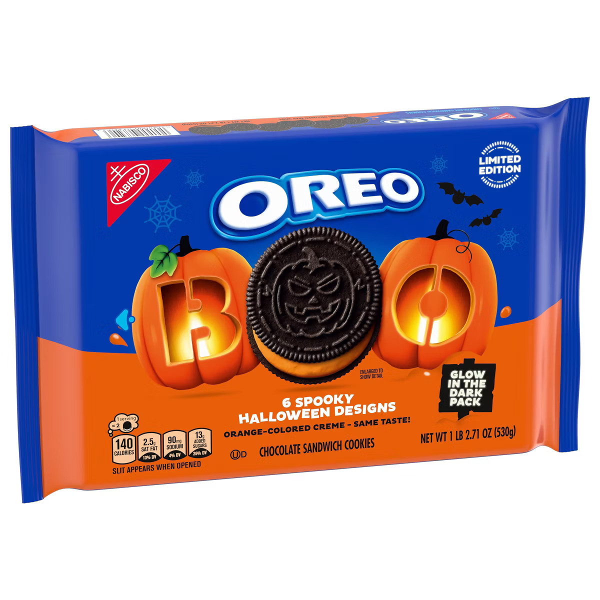 Oreo Halloween Boo! Orange Crème Cookies Family Size - 18.71oz | Target