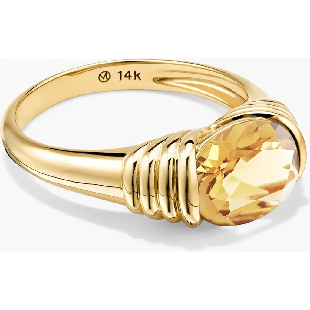 Heirloom Ring in Honey Quartz by MEJURI at Nordstrom, Size 5 | Nordstrom