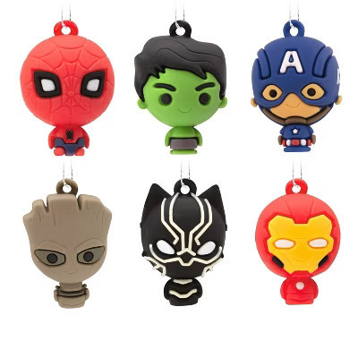Hallmark 6pc Marvel Avengers Mini Christmas Tree Ornament Set: Spider-Man, Iron Man, Hulk, Groot, Captain America | Target