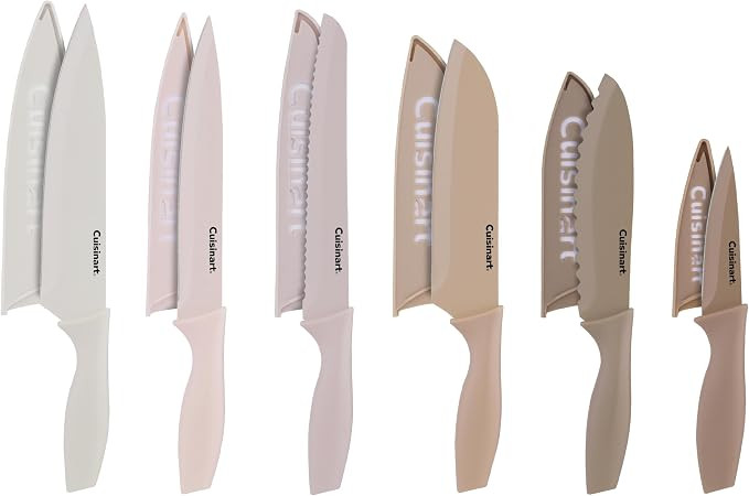 Cuisinart Advantage 12-Piece Kitchen Knife Set, Professional-Quality Nonstick Coated Stainless St... | Amazon (US)