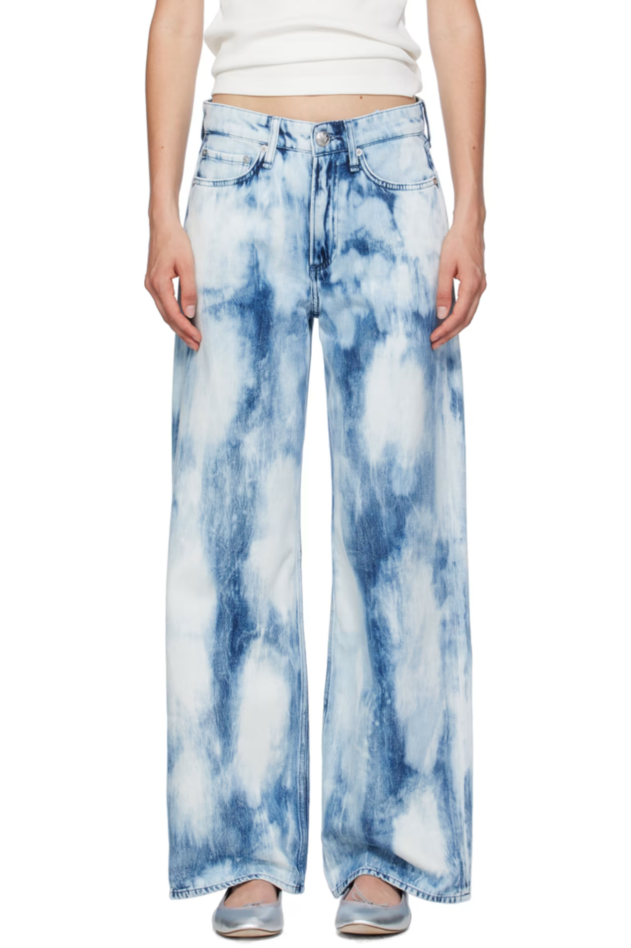 Blue Logan Wide-Leg Jeans | SSENSE