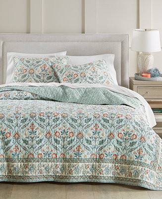 Charter ClubJacobean Border 3-Pc. Quilt Set, Full/Queen | Macy's