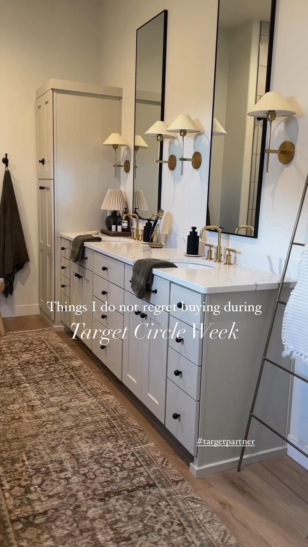 #ad 🔥@Target bathroom favs, all on sale during Target Circle Week! 🔥

My favorite wood accent stools (shown here in short and tall), currently 30% off!
Candles are BOGO 50% off
30% off our favorite olive green oversized bath towels
30% off this woven wastebasket (we have 3!)

Signing up for Target Circle is totally free! Shop Target Circle Week deals October 6-12 online and in store. #targetpartner #TargetCircleWeek #liketkit


#LTKHome #LTKSaleAlert #LTKFindsUnder50