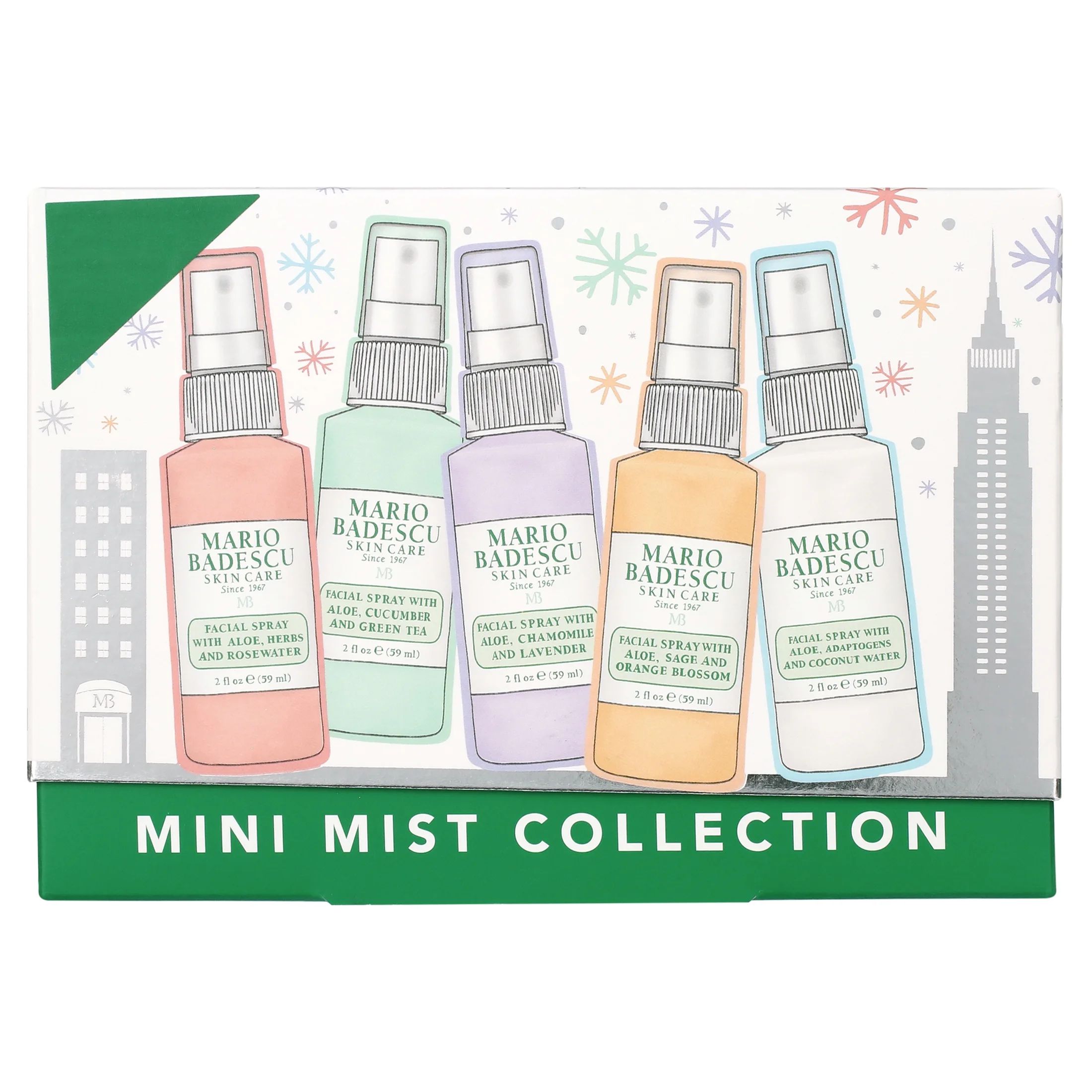 ($27 Value) Mario Badescu Mini Mist Collection 5-Piece Holiday Gift Set - Walmart.com | Walmart (US)