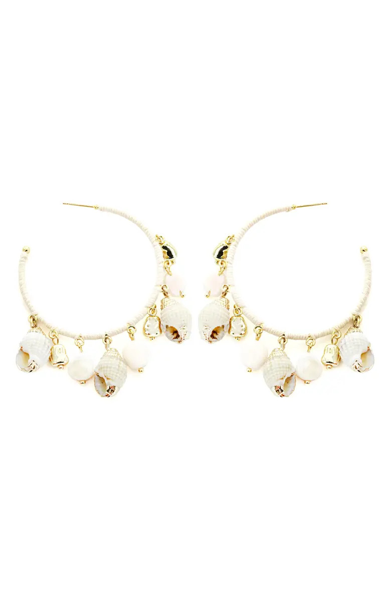 Panacea Shell Hoop Earrings | Nordstrom | Nordstrom