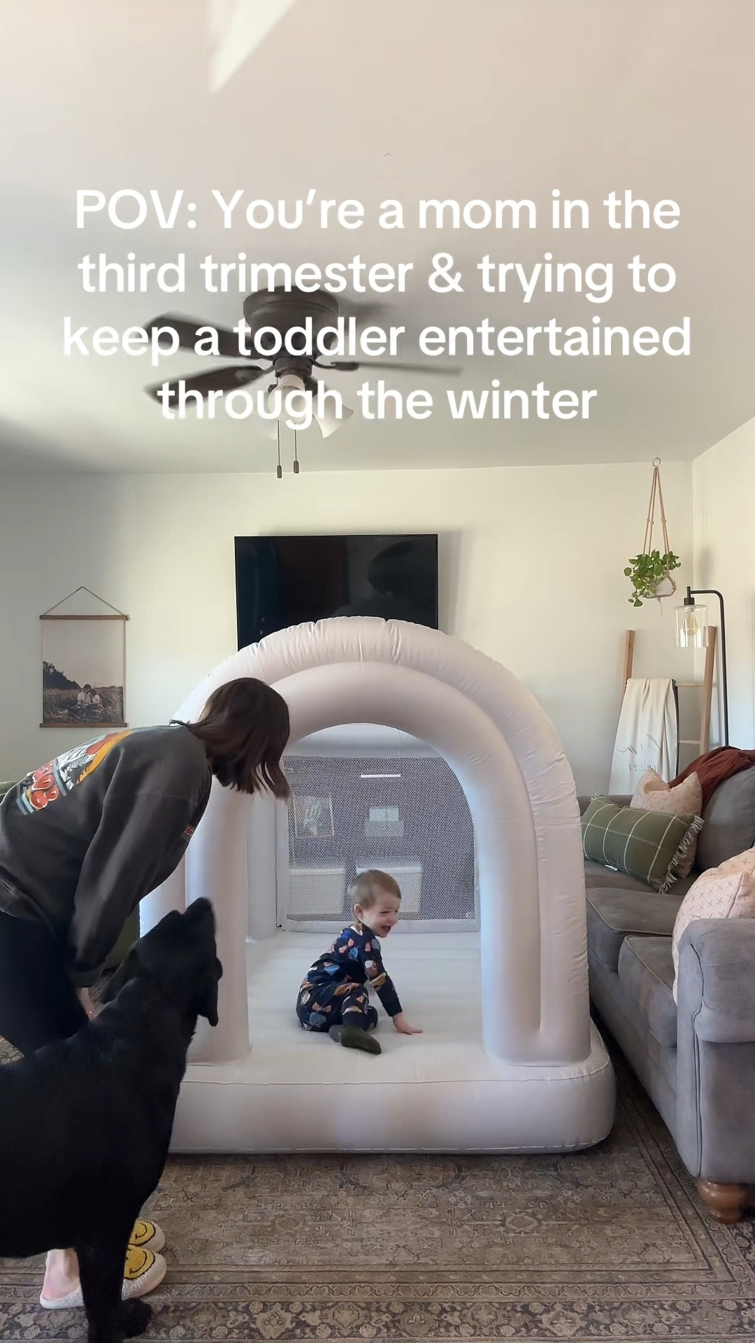 This mini bounce house is keeping me sane through the winter! Well worth every penny! Toddler bounce house. Mini bounce house. Indoor bounce house  

#LTKFamily #LTKKids #LTKBaby