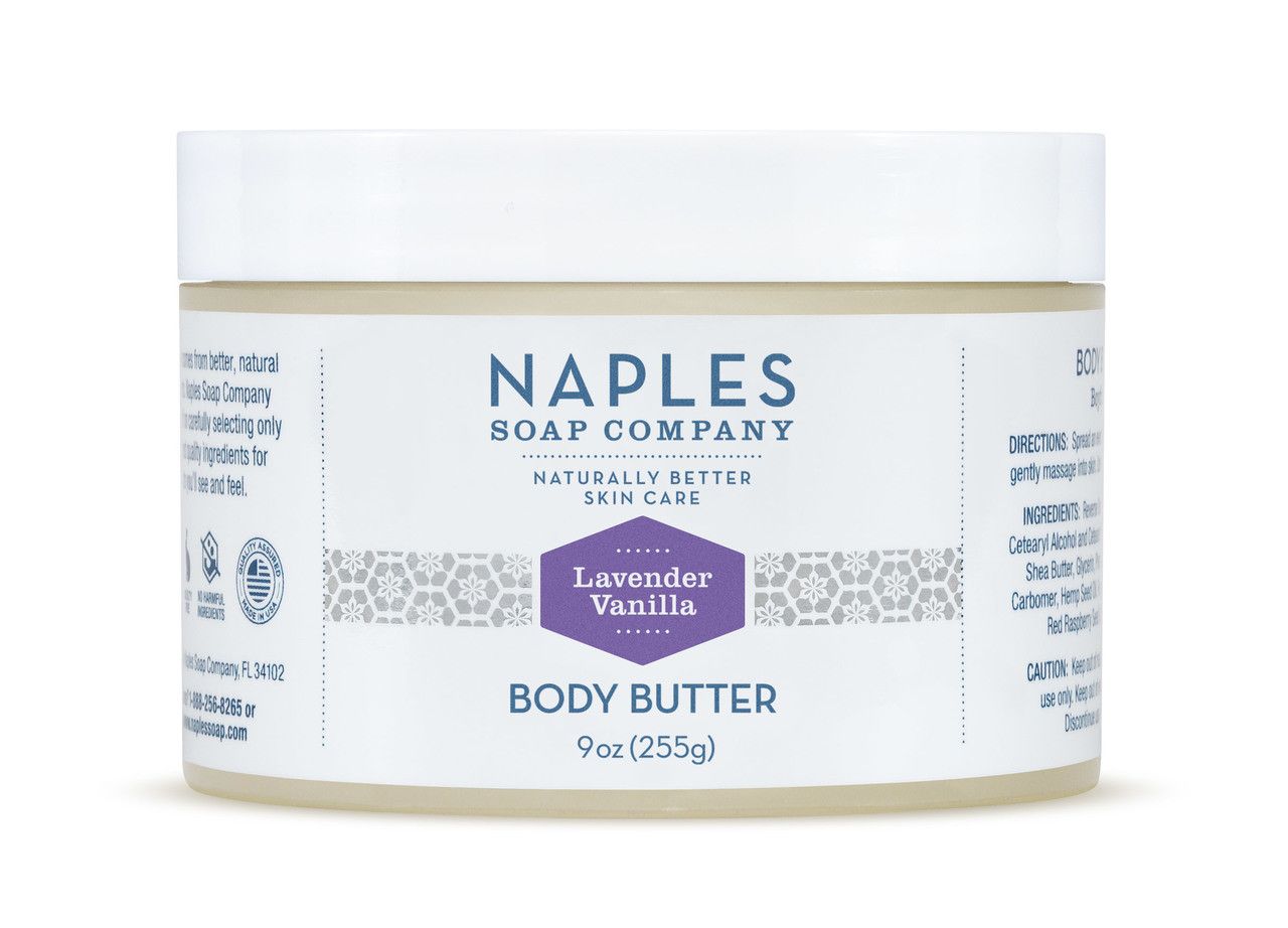 Lavender Vanilla Body Butter 9 oz | Naples Soap Company