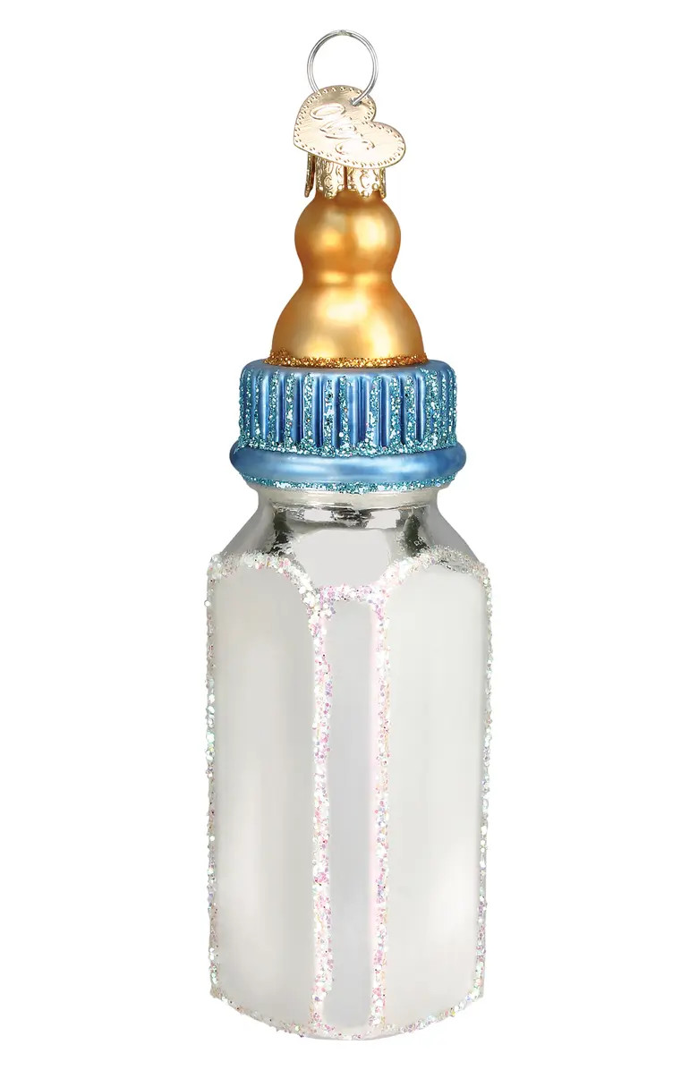 Old World Christmas Baby Bottle Glass Ornament | Nordstrom | Nordstrom