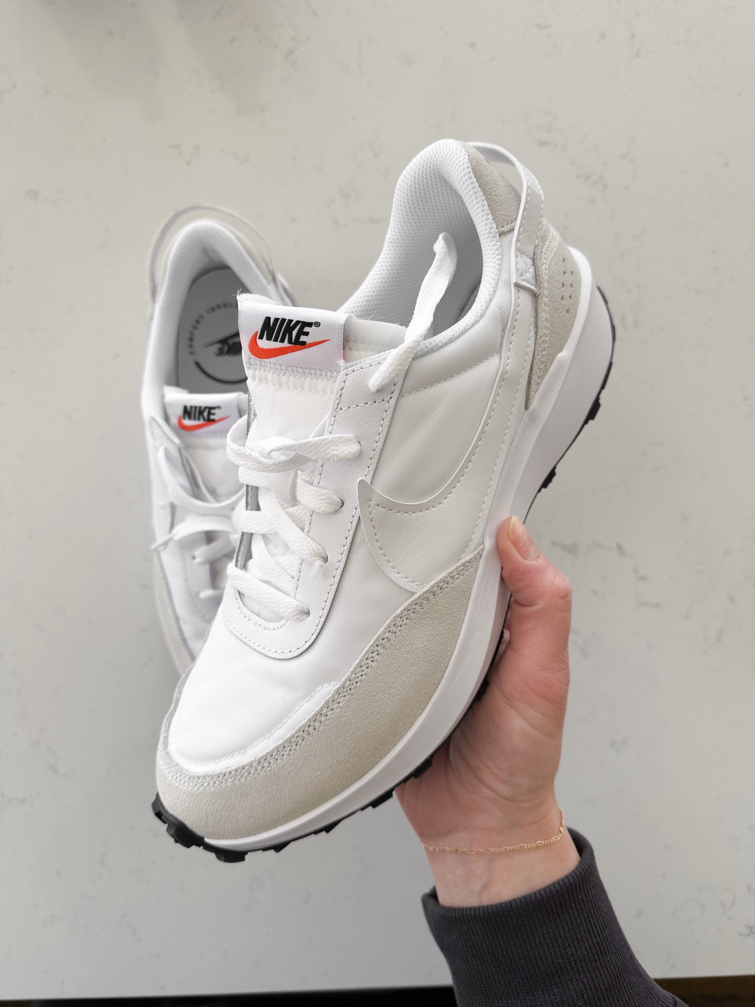 Fresh sneaker finds. Nike. Spring outfit. Travel outfit. Maternity. Mom style. Everyday outfit. Casual chic. Neutral shoes. Neutral sneakers. Casual sneakers. New arrival.

#LTKshoecrush #LTKfindsunder100 #LTKsalealert