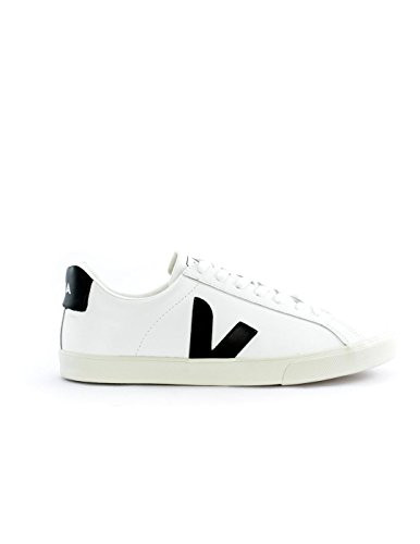 Veja Women's Esplar Logo Sneakers, Extra White/Black, 10 Medium US | Amazon (US)