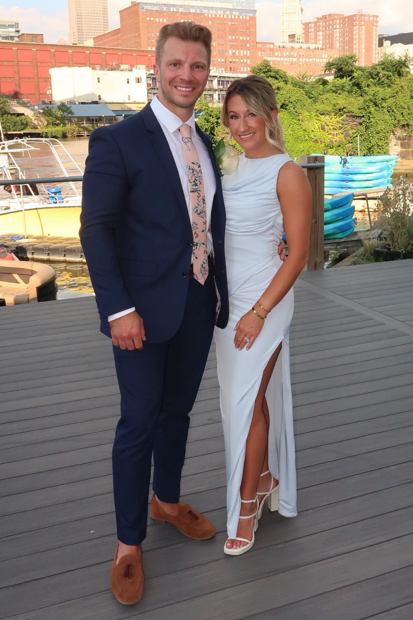 Wedding guest dress edition - I have never received so many compliments on a dress in my life. The perfect shade of light blue with flattering drape details on the front and an open back and slit for a bit of sexiness. So comfortable and TTS. 

I am 5’ 0” so I have to get the length hemmed but everything else fit like a glove. 🦋

#LTKStyleTip #LTKWedding #LTKPetite