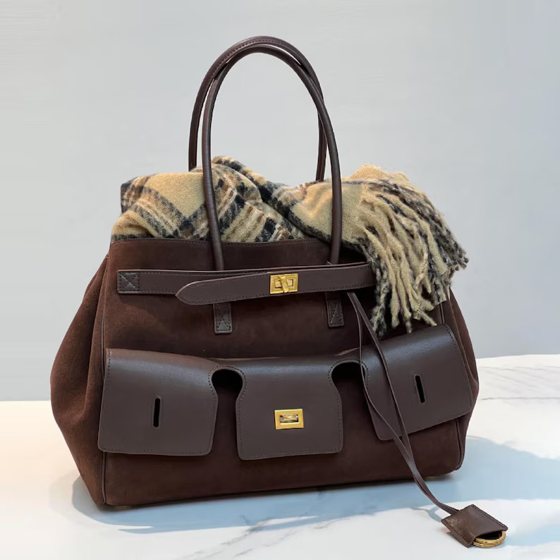 Suede Large Tote Bag,women Shoulder Bag,minimal Suede Bag,leather Handbag - Etsy UK | Etsy (UK)