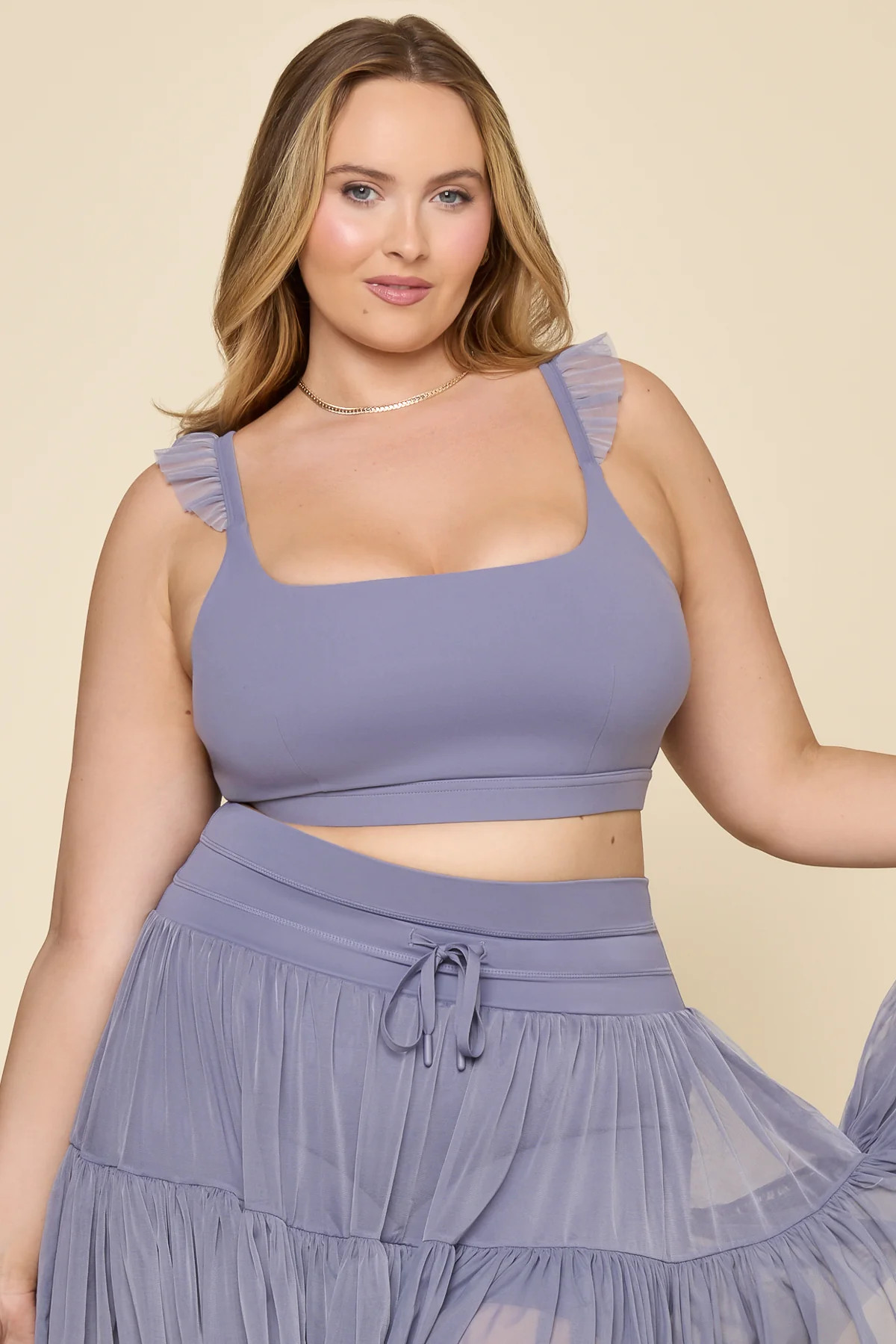 Pirouette Tiered Skort With Pockets For Women, High-waisted Ballerina-Inspired Tutu Circle Skirt ... | POPFLEX