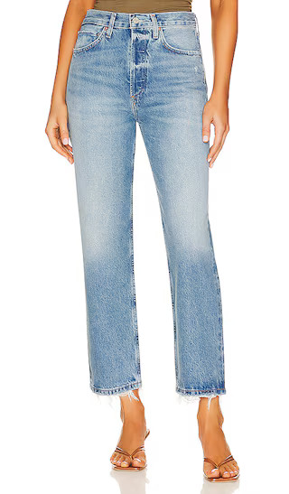 AGOLDE 90's Crop in Denim-Medium. - size 24 | Revolve Clothing (Global)