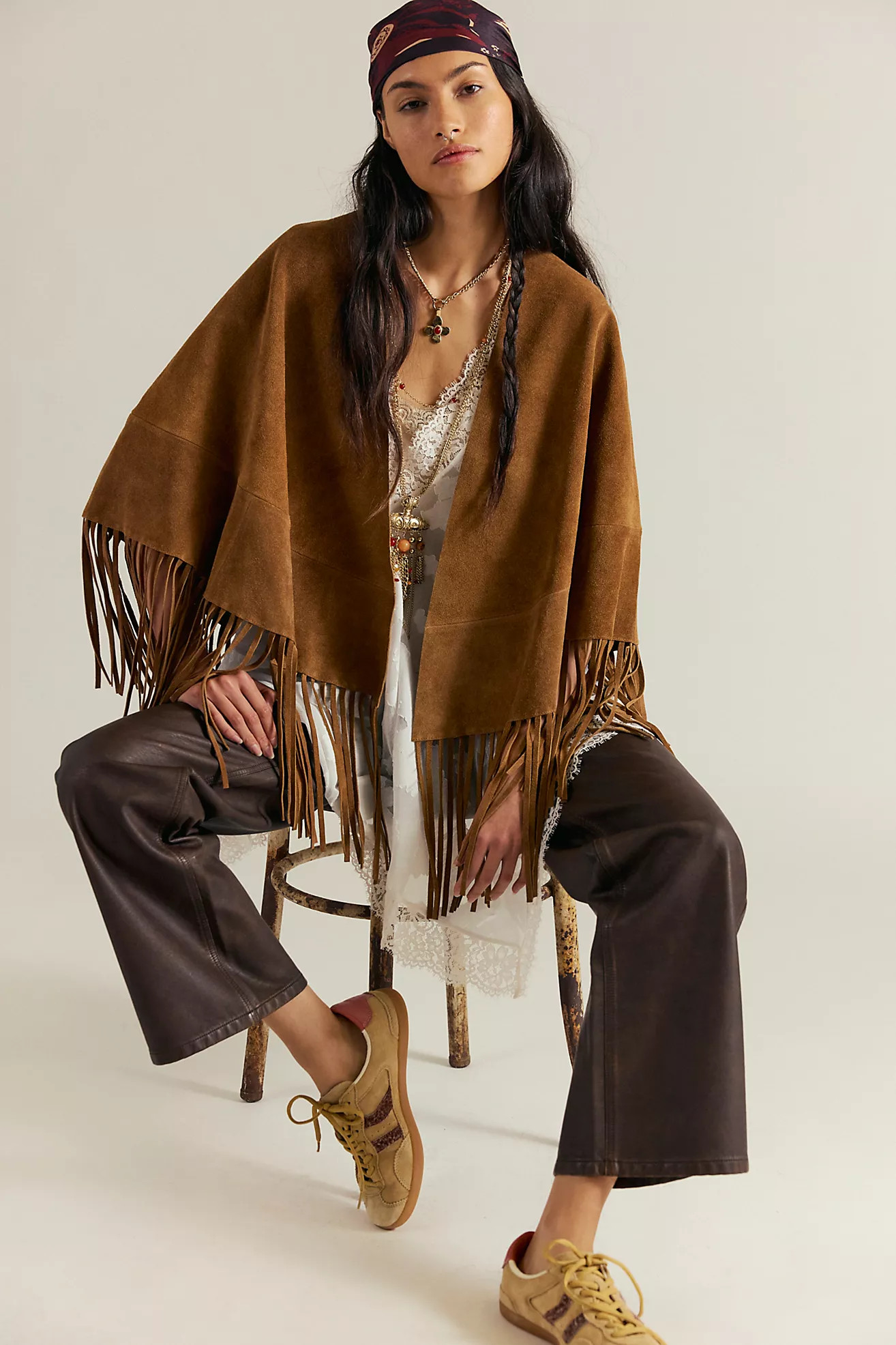 Fire Nights Suede Shawl | Free People (Global - UK&FR Excluded)