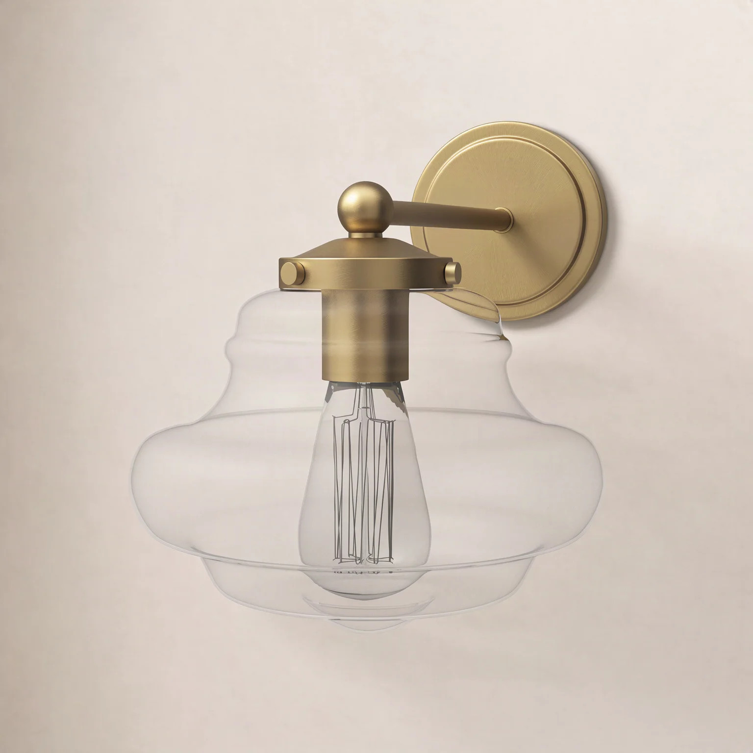 Marah 1 - Light Dimmable Armed Sconce | Birch Lane