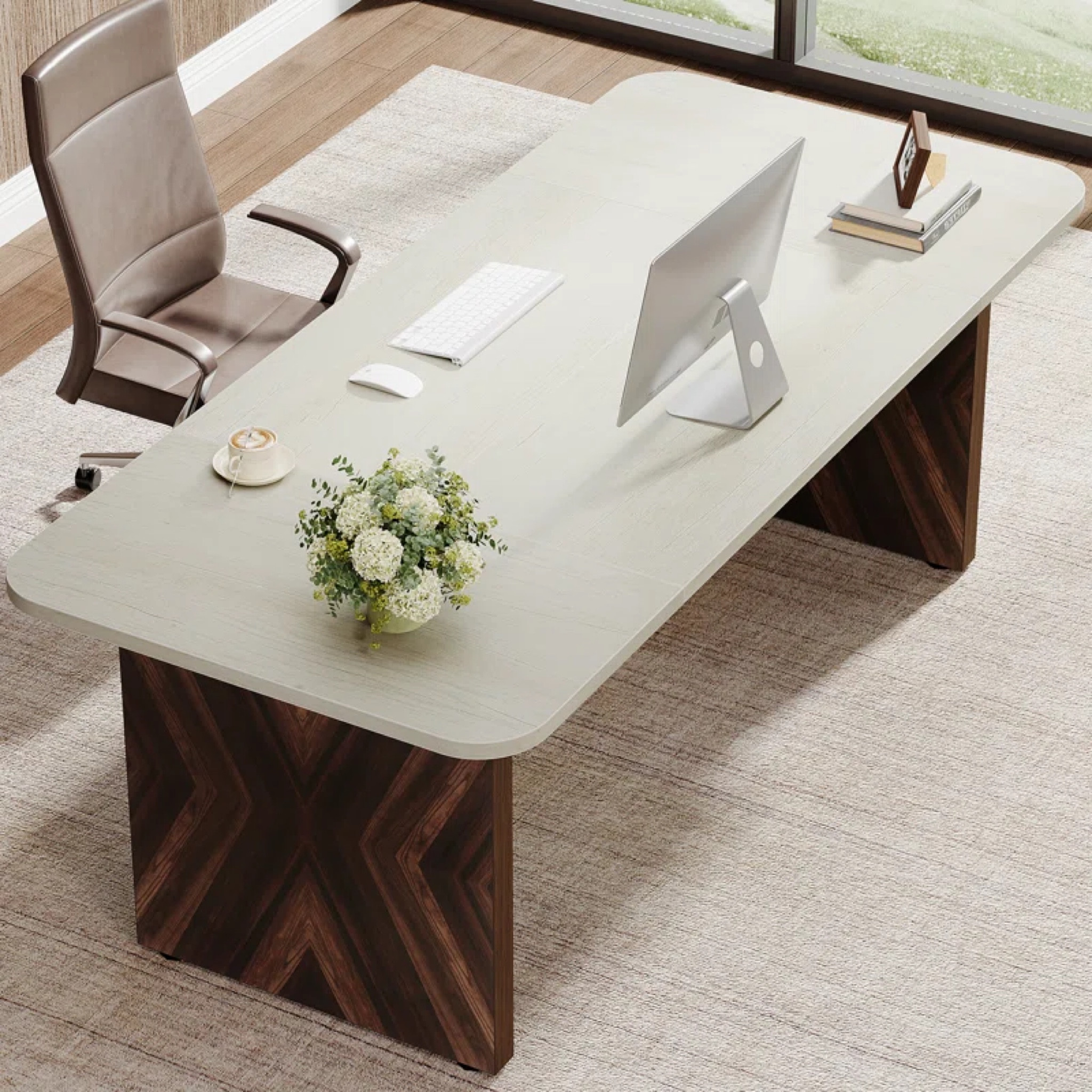 ***** HOME OFFICE UPGRADE***** call it a statement desk 🤗 great size, 70” in width, check it out!

#LTKSaleAlert #LTKHome #LTKStyleTip