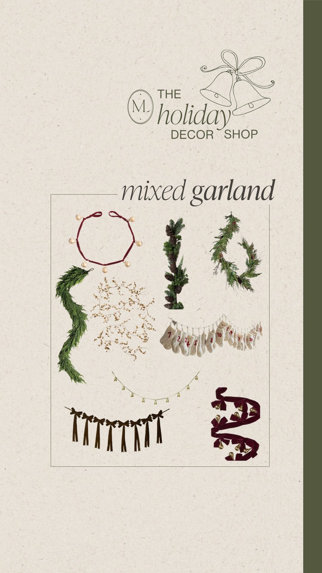 Holiday home decor garland and bows 

#LTKHoliday #LTKHome #LTKSaleAlert