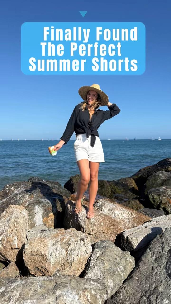 What I’m actually wearing on repeat this summer. ☀️🏖️

This beach vacation outfit is easy, comfortable, and works for everything from pool days to lunch, shopping, and casual date nights. I’m wearing an oversized black linen button-down (size Large) tied at the waist, high-waisted white denim shorts, Havaianas flip-flops, and a rancher hat.

The white denim shorts have great stretch, a flattering pleated front, and the perfect mom-friendly length. I believe I’m wearing a Medium, and if you’re between sizes, you could probably size down because they have quite a bit of stretch. They’re so versatile as a swimsuit cover-up but look just as cute styled with tanks, tees, and lightweight sweaters all summer long.

Perfect for beach vacations, resort wear, coastal getaways, pool days, cruises, summer travel, wine tasting, weekend errands, and casual summer date nights.






#LTKStyle #BeachVacationOutfit #ResortWear #SwimsuitCoverup #WhiteDenimShorts #MomStyle #Over40Fashion #SummerOutfit #CoastalStyle #VacationStyl

#LTKTravel #LTKOver40 #LTKootd