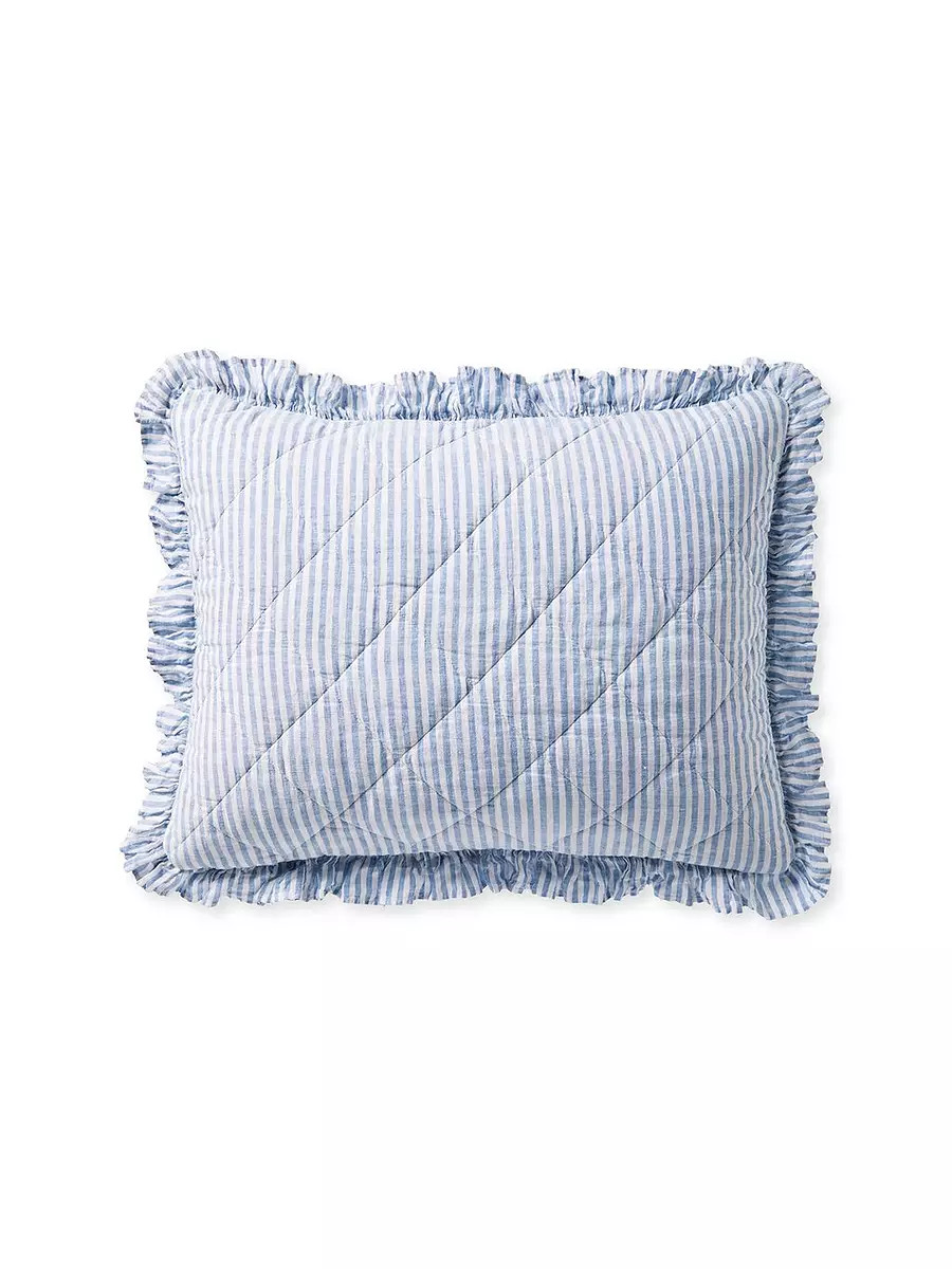 Nantucket Stripe Linen Sham | Serena and Lily