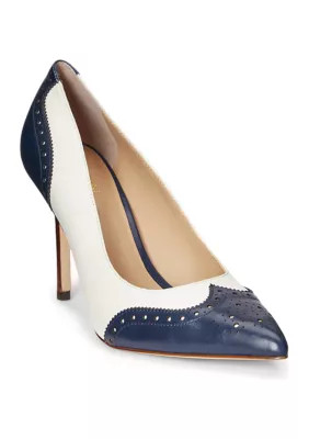 Lynden Nappa & Burnished Leather Pumps | Belk