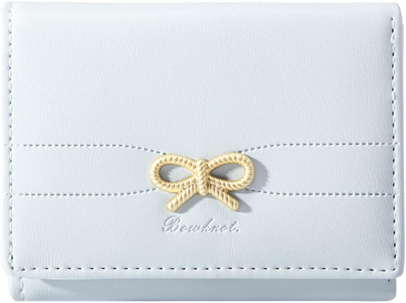 Sunwel Fashion Girls Cute Bow Mini Folding Wallet Tiny Wallet Cash Pocket Card Holder ID Window P... | Amazon (US)