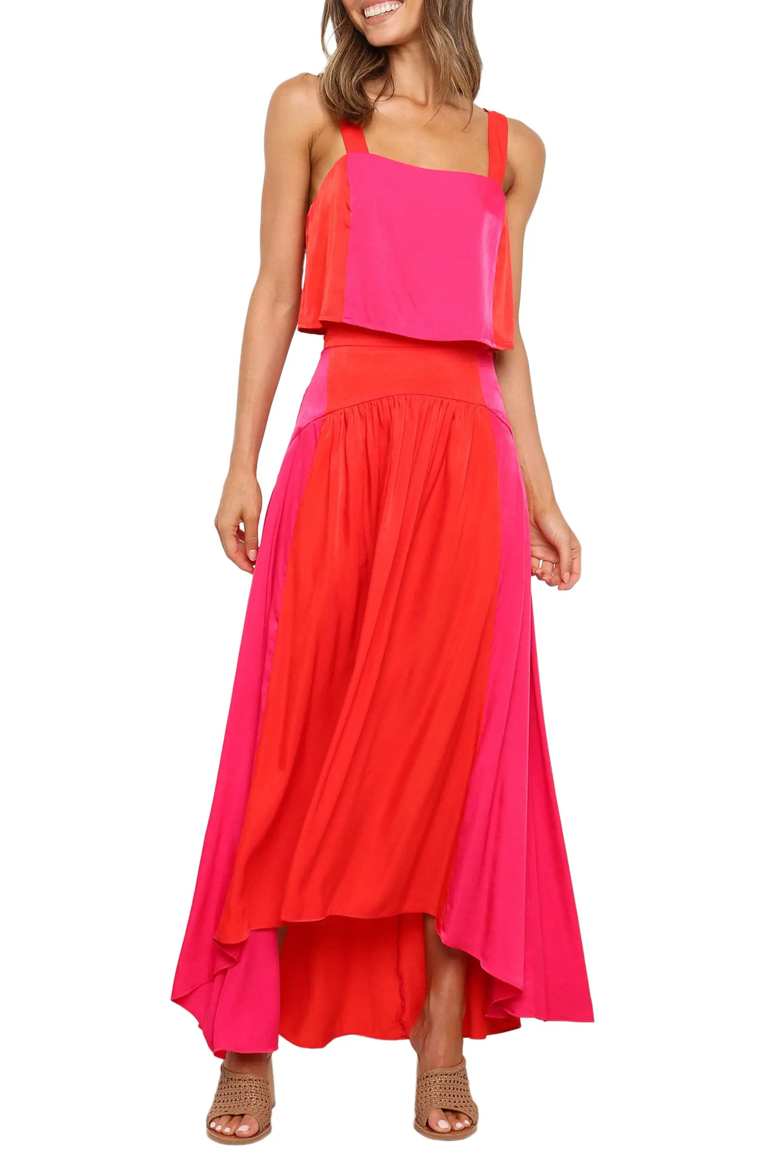 Lulu Floral Print Two-Piece High-Low Dress | Nordstrom