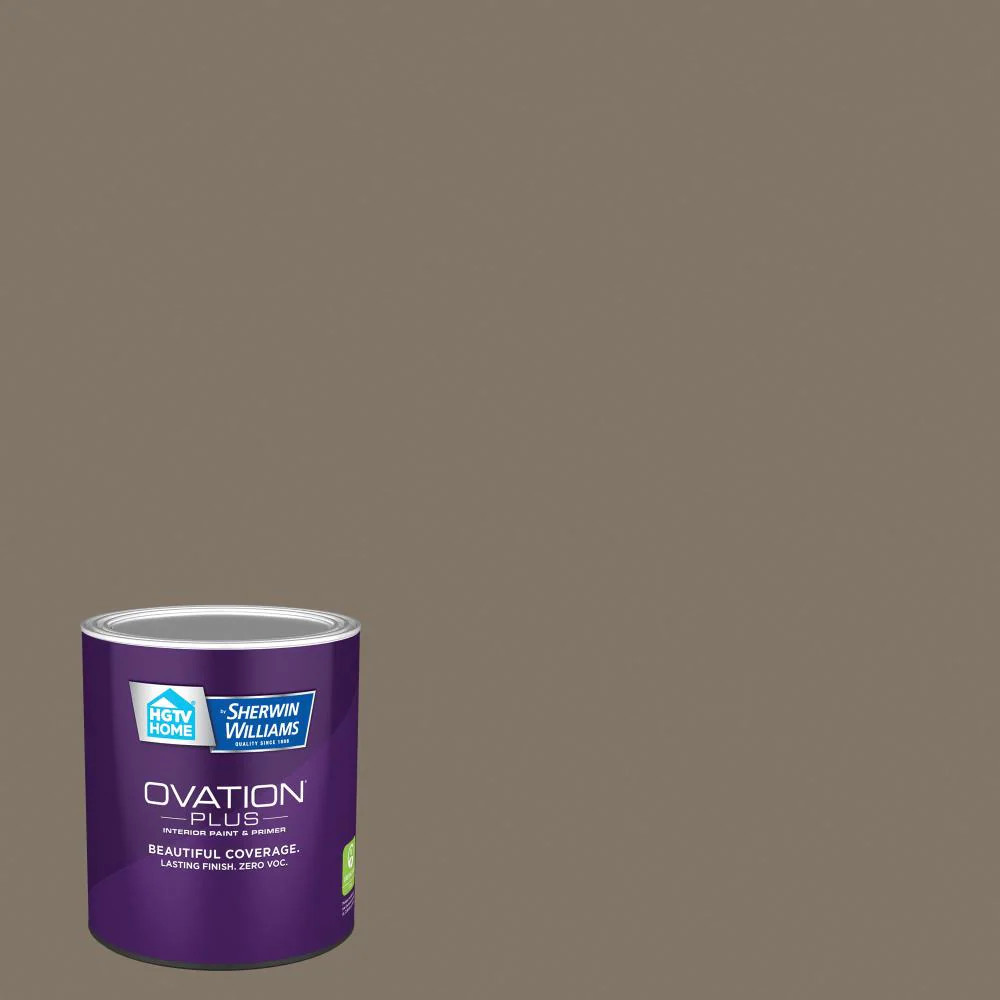HGTV HOME by Sherwin-Williams Ovation Plus Semi-gloss Safari Beige 6006-2B Interior Paint Paint + Primer ( 1-quart ) | 6006-2B-2557209 | Lowe's