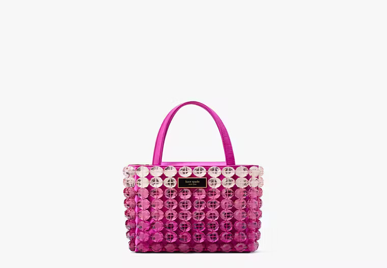 Sam Icon Candy Beaded Satin Small Tote | Kate Spade (US)