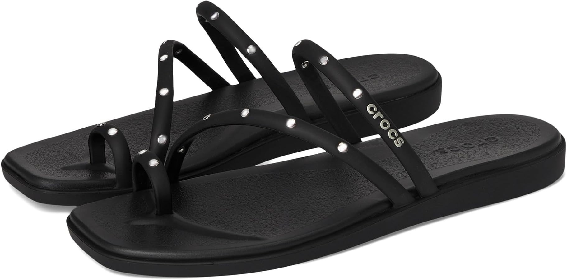 Crocs Women's Miami Toe Loop Sandal Flat | Amazon (US)