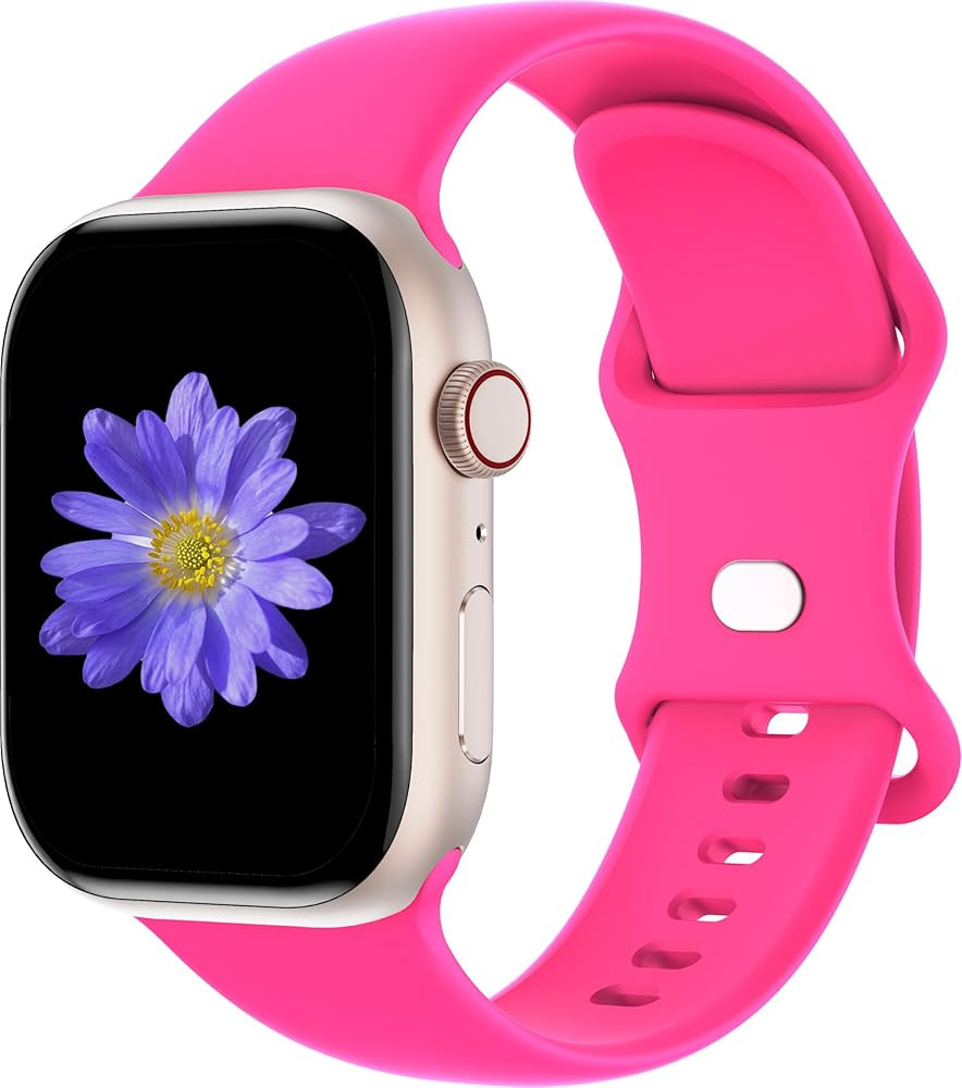 Sport Bands Compatible with Apple Watch 42mm 44mm 45mm 46mm 41mm 38mm 40mm 49mm for Women Men, So... | Amazon (US)