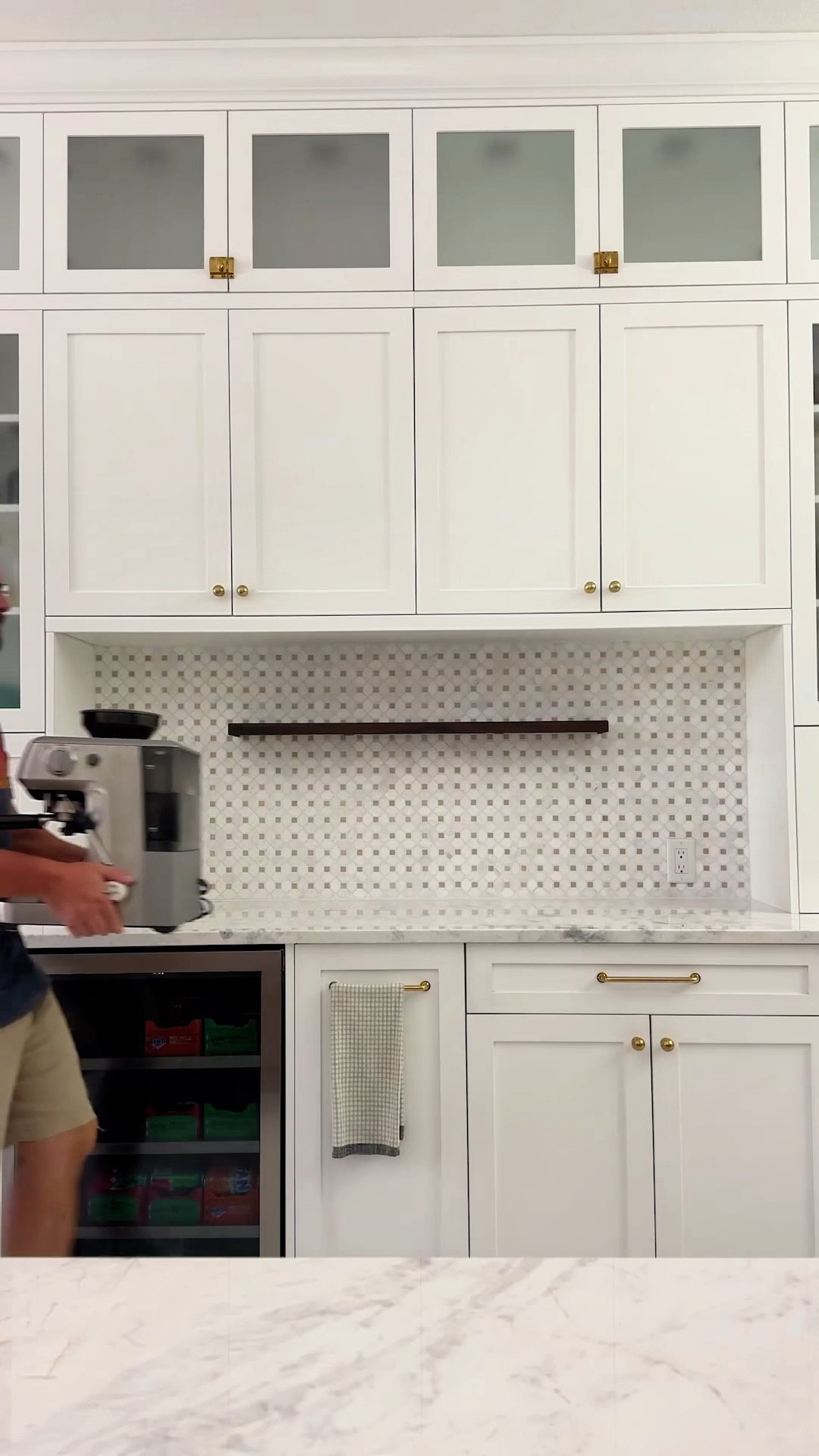 Coffee nook, kitchen shelves, backsplash, marble tile

#LTKFindsUnder50 #LTKHome #LTKFamily