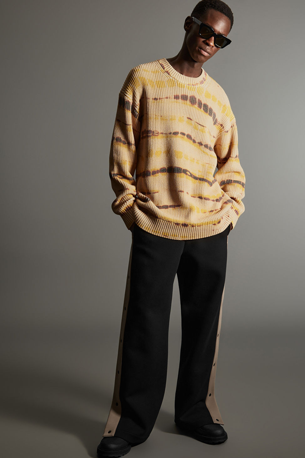 TIE-DYE JUMPER - BEIGE / YELLOW / PRINTED - COS | COS UK