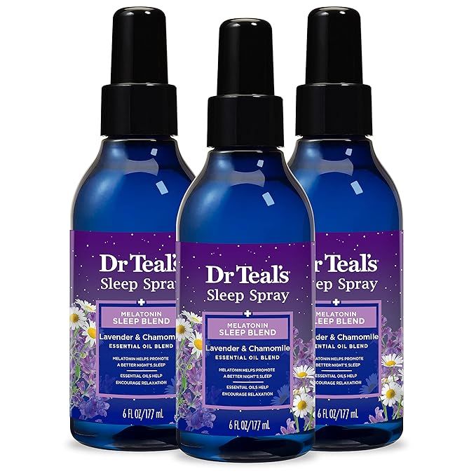 Dr Teal's Sleep Spray, Melatonin & Essential Oils, 6 fl oz (Pack of 3) (Packaging May Vary) | Amazon (US)