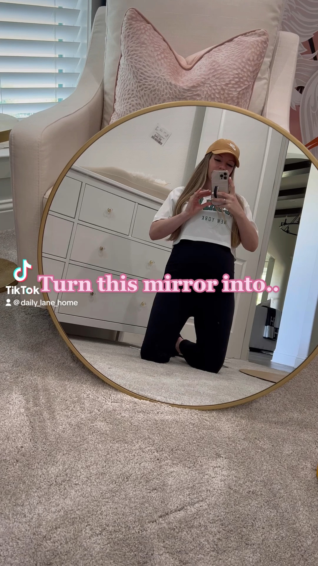 Such a fun easy DIY mirror for baby girls nursery! 

Feather mirror, ostrich feather, gold mirror, round mirror, crystal lamp, nursery, baby room, black and white home, Amazon, affordable, 

#LTKbaby #LTKhome #LTKunder50