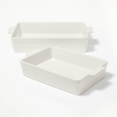 2pc Stoneware Rectangle Baking Dish Set - Figmint™ | Target