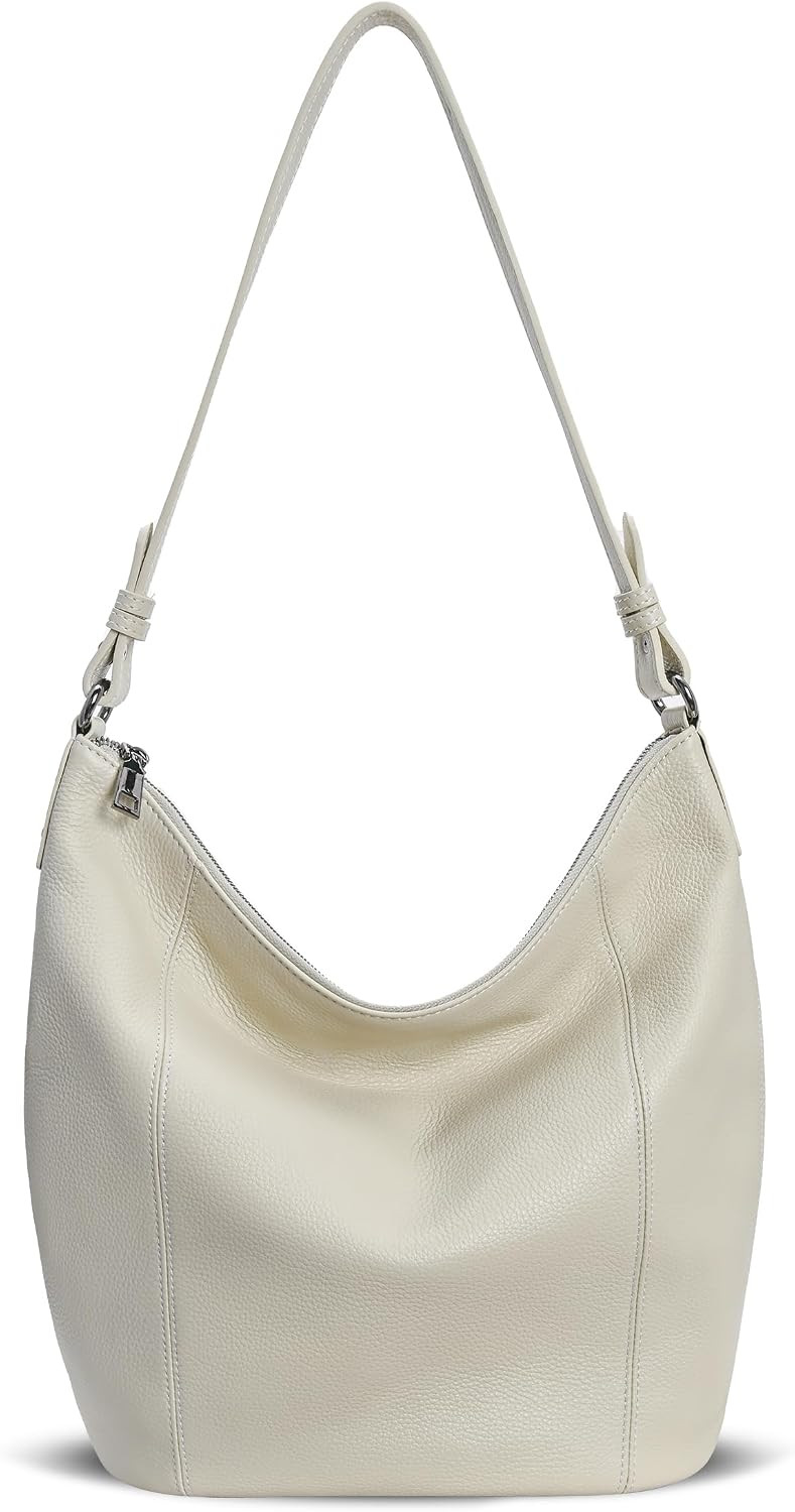 Iswee Soft Leather Hobo Shoulder Crossbody Handbag Purse for Women Tote | Amazon (US)