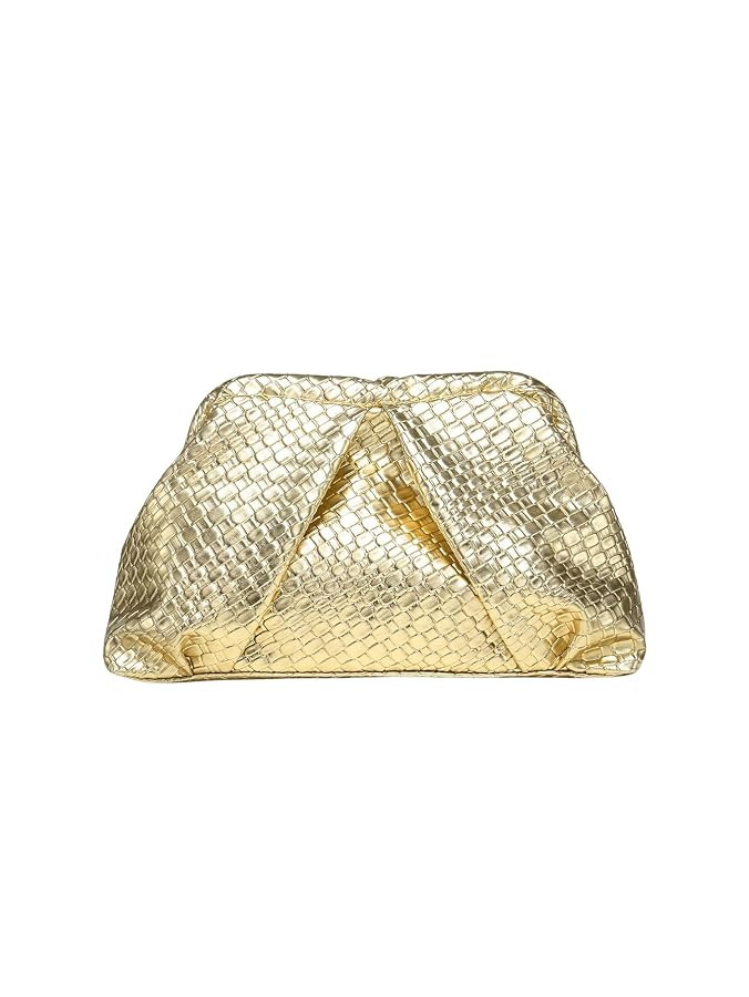 Floerns Women's Vintage Leather Ruched Bag Evening Handbag Dumpling Clutch Purse | Amazon (US)