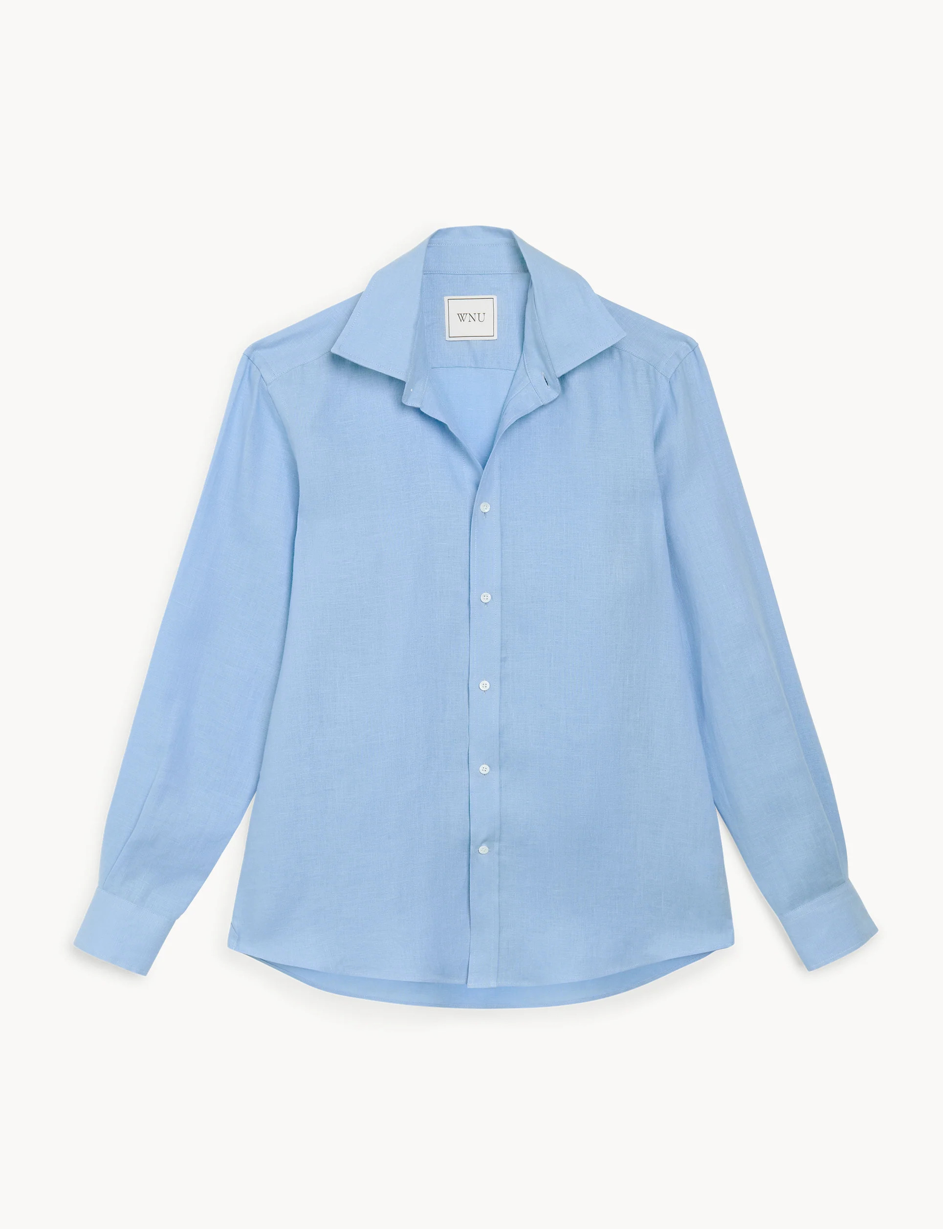 The Boyfriend: Linen, Cornflower Blue | With Nothing Underneath