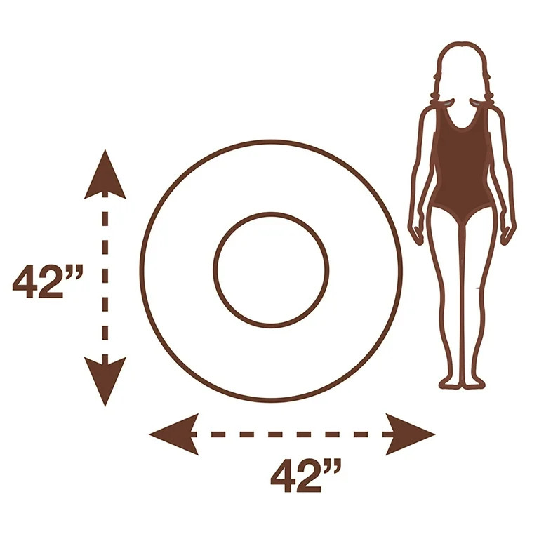 42" Lime Green Glitter Pool Ring Float, Ages 8+ | Walmart (US)