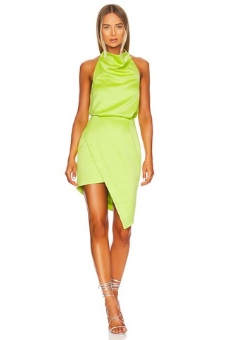 ELLIATT Camo Dress in Lime from Revolve.com | Revolve Clothing (Global)