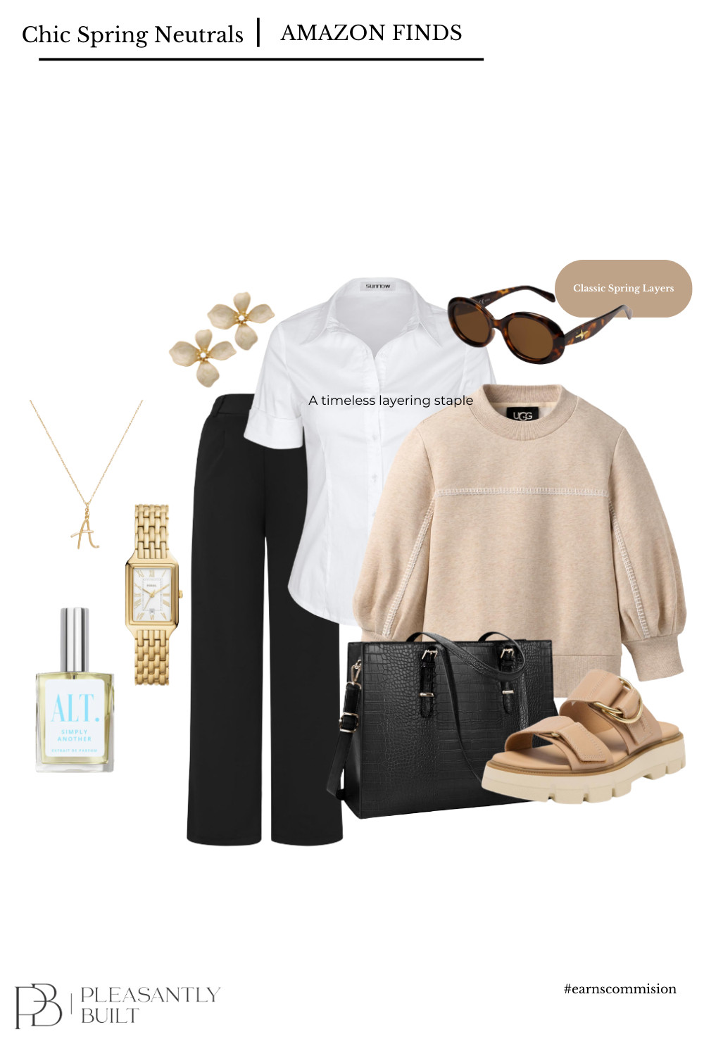 Create effortless style with neutral chic women’s fashion from Amazon. These timeless outfit ideas feature versatile pants, stylish tops, cozy sweaters, lightweight jackets, and comfortable sandals in beautiful neutral tones. Perfect for building a minimalist wardrobe, these pieces are easy to mix and match for everyday outfits, workwear looks, and casual weekend style. If you love neutral outfits, capsule wardrobe essentials, and affordable Amazon fashion finds, these women’s clothing staples make creating polished, effortless looks simple. #amazonfashion #neutralstyle #neutraloutfits #minimalistfashion #capsulewardrobe #womensfashion #amazonfinds #effortlessstyle #everydaystyle #neutralwardrobe #amazonstyle #chicstyle #affordablefashion #womensoutfits #classicstyle #neutralfashion #casualchic #modernstyle #simplefashion #timelessstyle #pleasantlybuilt 

 #LTKmomlife #LTKWorkwear #LTKTravel