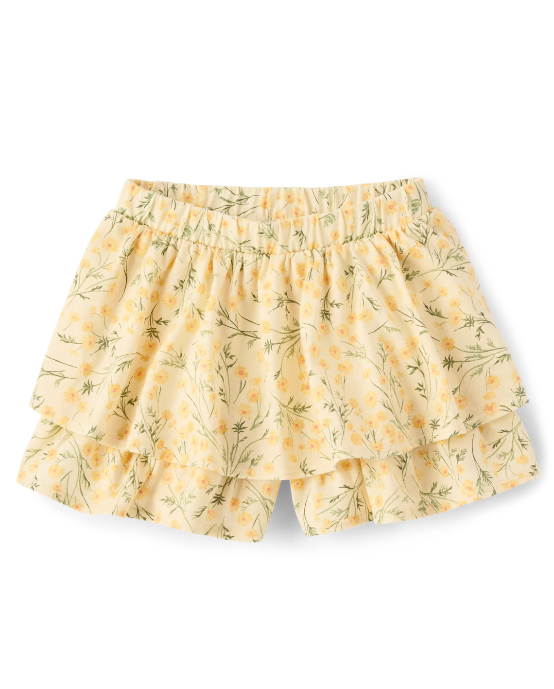 Toddler Girls Floral Tiered Ruffle Skort - yellow | The Children's Place