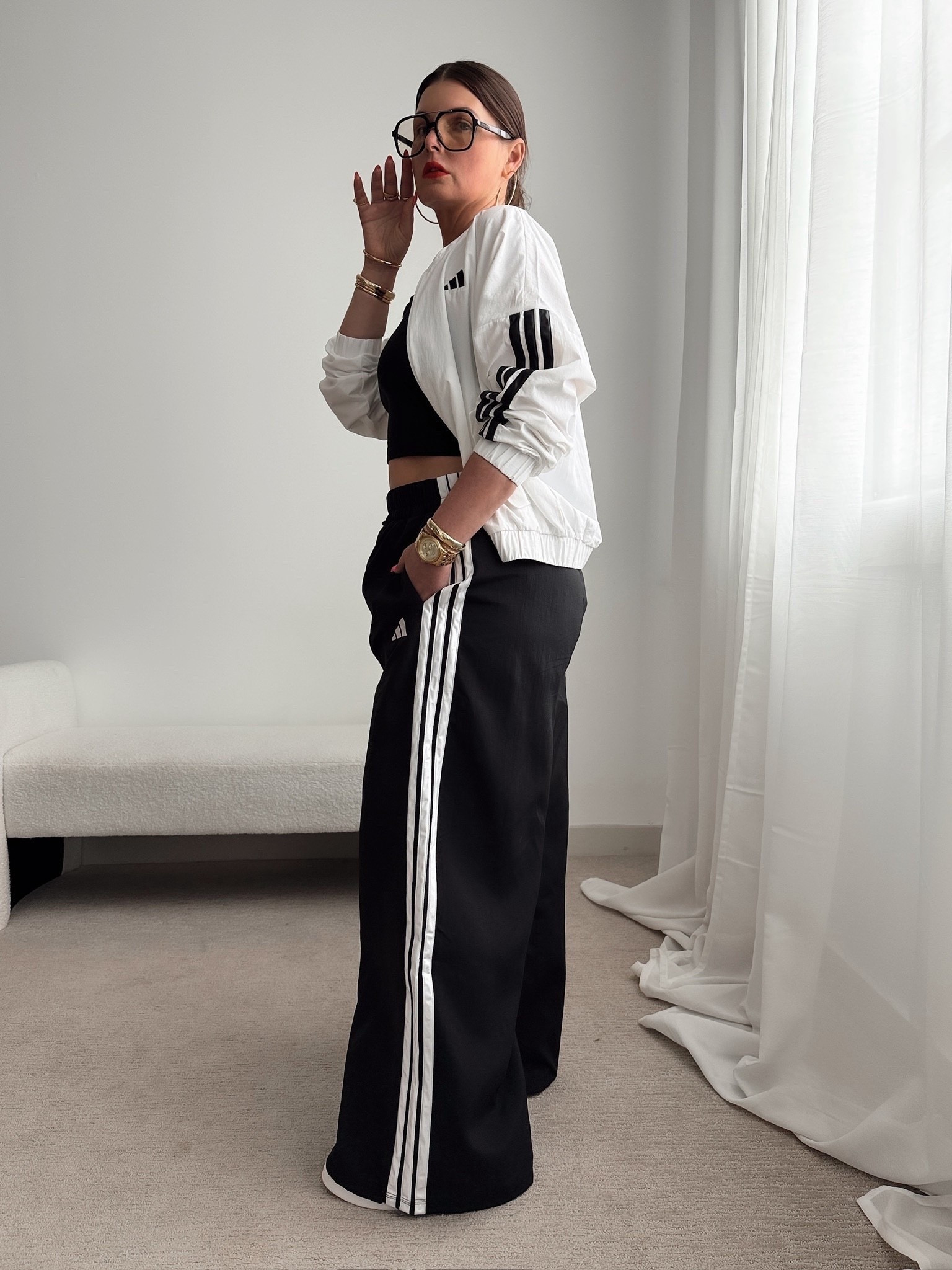Wearing my true size, medium in top and jacket
Sized up for a looser fit in the pants

#LTKgrwm #LTKootd #LTKSeasonal