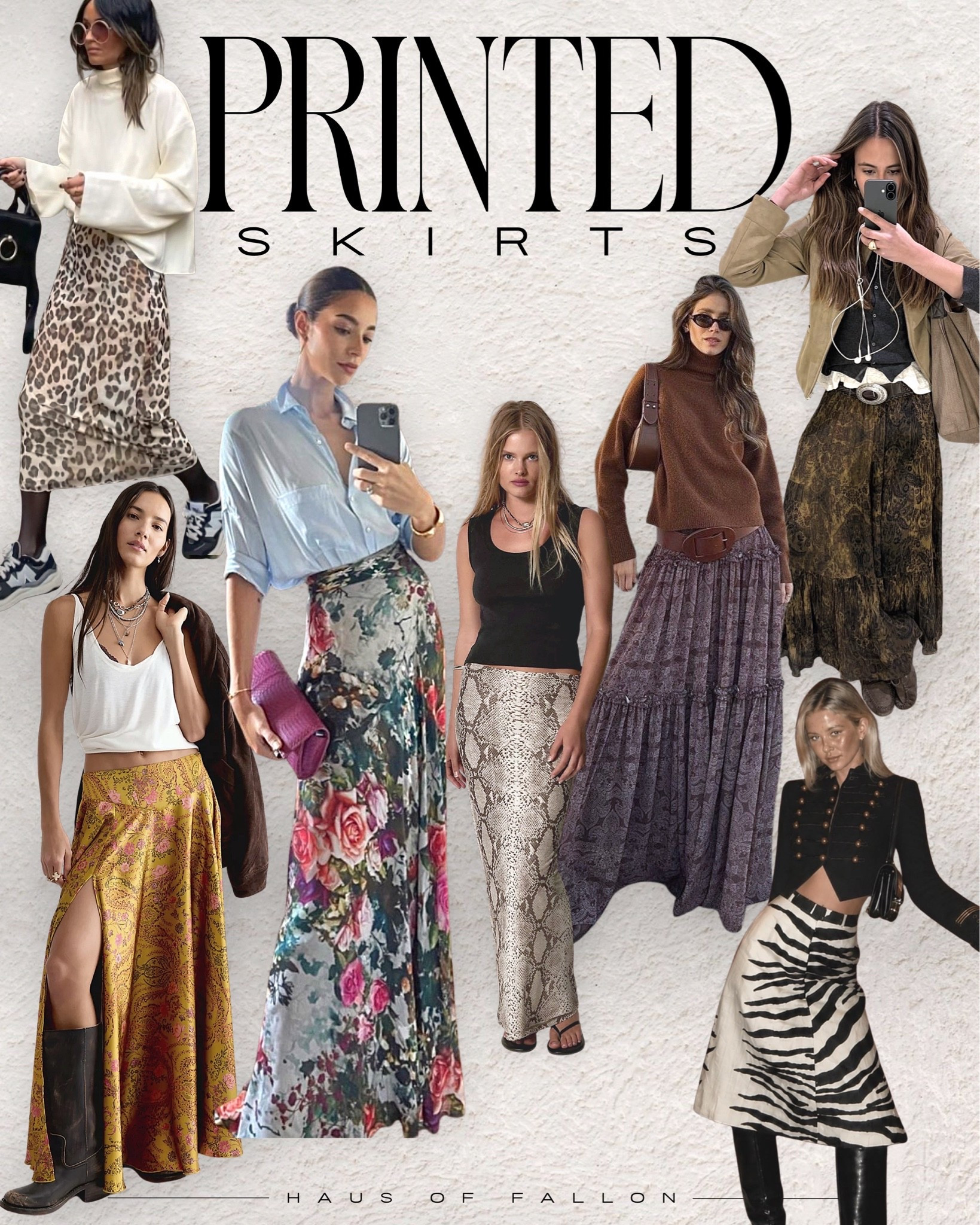 Printed skirts are having a MAJOR moment for Fall 2026 🤎 From leopard + snakeskin to romantic florals, paisley and zebra, statement skirts are one of the easiest ways to make your fall wardrobe feel current. Style them with oversized knits, fitted tanks, button-downs, boots + simple layers for that effortless, collected look.

I rounded up my favorite printed maxi skirts + midi skirts for fall- shop them all below. 🖤

#FallFashion2026 #FallStyle #PrintedSkirts #MaxiSkirts #MidiSkirts #FallSkirts #LeopardPrint #AnimalPrint #FloralSkirt #WomensFallFashion #FallOutfitIdeas #LTKStyle #LTKFashion #Over40Style

#LTKootd #LTKOver40 #LTKWorkwear