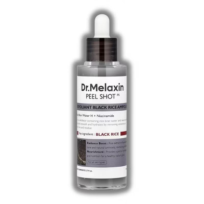 Dr. Melaxin Peel Shot Exfoliating Black Rice Ampoule | an exfoliator containing rice bran water and niacinamide (2.7 oz) | Target